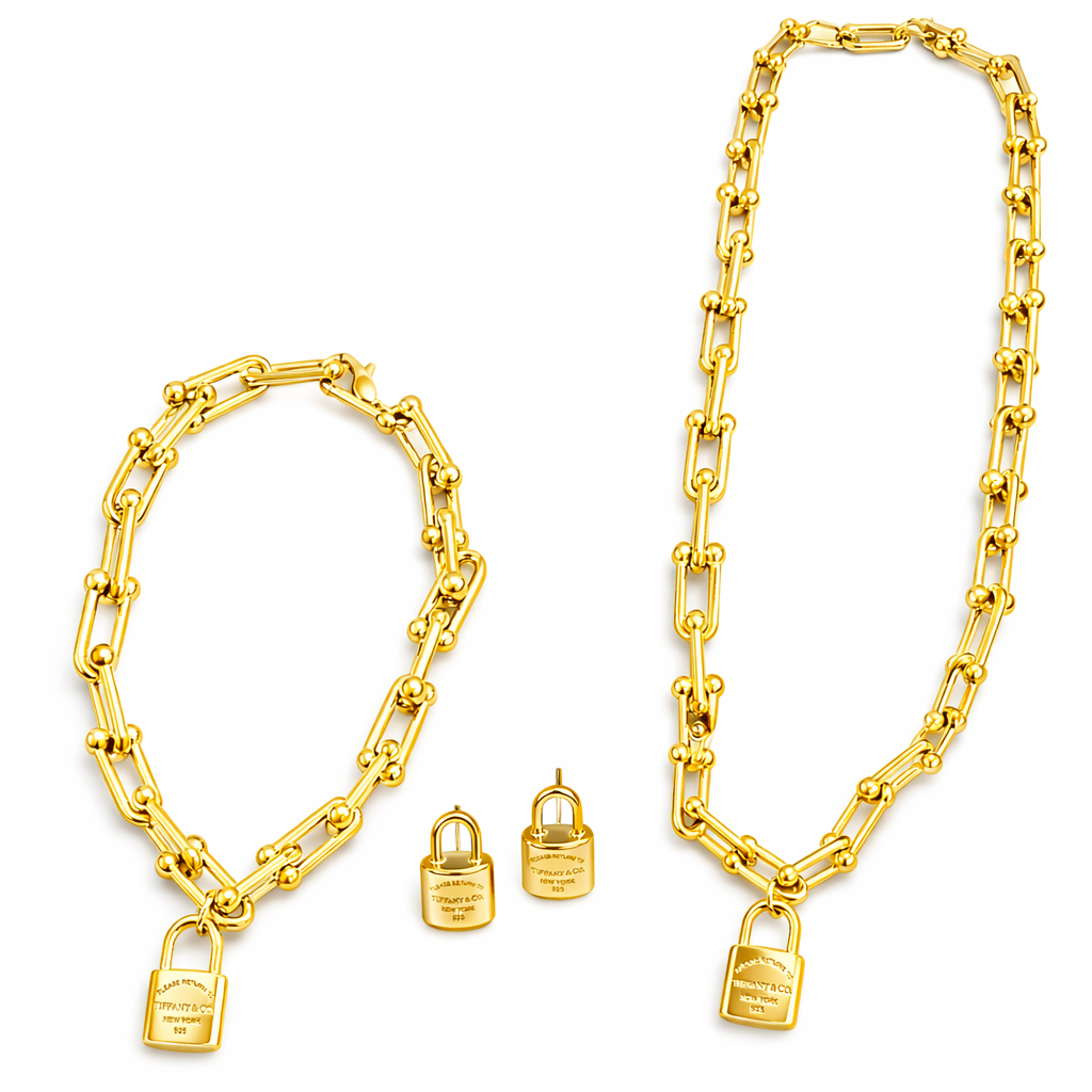 Set Candado Imperial Dorado